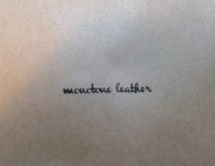 monotone leather