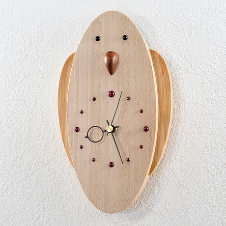 インコの掛け時計【クオーツ時計】の画像