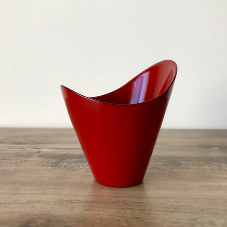漆器カップ　赤（本朱） 【FLOREPOLIE】 漆塗り モダンデザインの画像