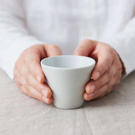 煎茶碗　白磁の画像