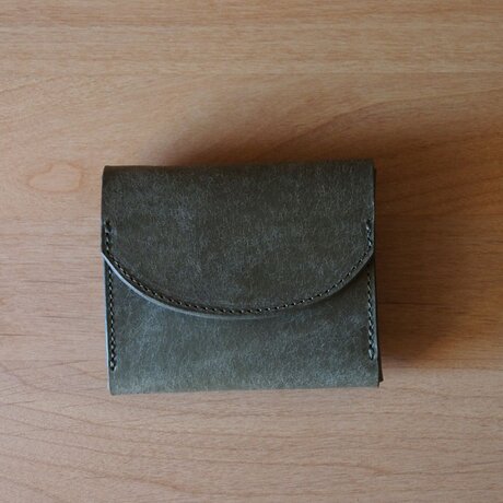 palm（moss grey） - コンパクトウォレット（モスグレー）　　　　　　　　　ミニ財布　コンパクト財布の画像