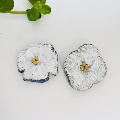 陶・antique flowerの箸置き（２個入り）