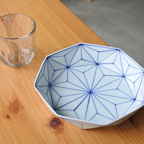 麻の葉 預け鉢（大）の画像