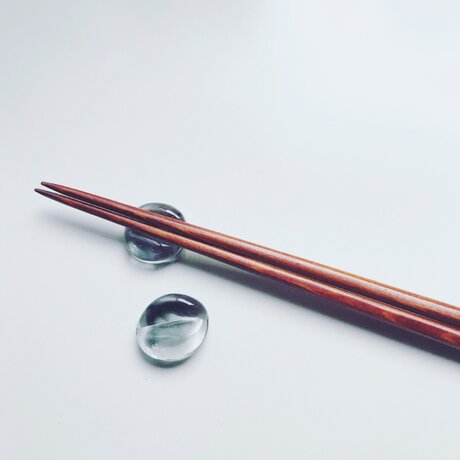 Chopstick Rest for two / Black stoneの画像