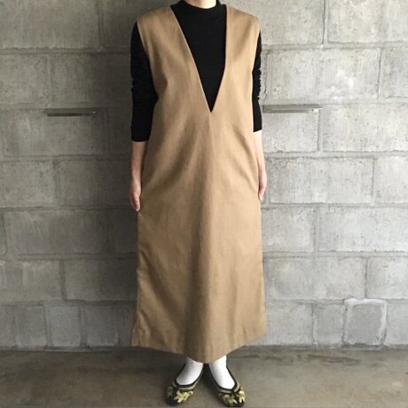 timesale：jumper skirt(beige)の画像