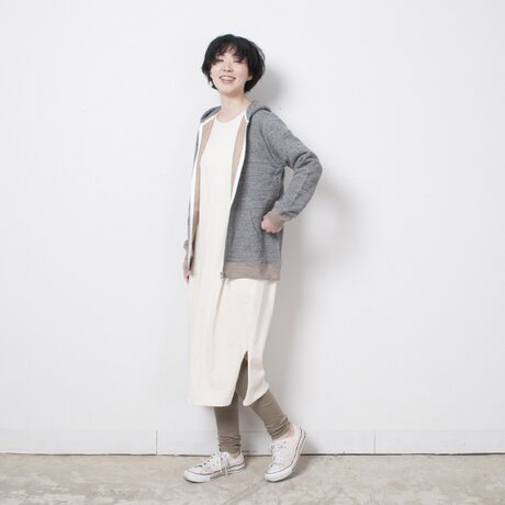 TUTU ロングスリーブワンピース　キナリ（カラー：キナリ）の画像