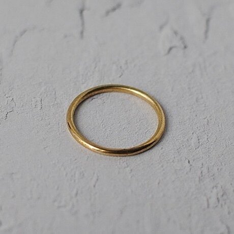 シンプル真鍮リング1.5mm（ツヤ）