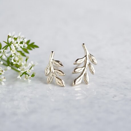 Foliage 5 leaves earrings [EP070K10]