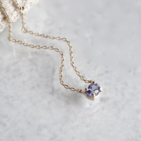 [December] Tanzanite oval necklace [P109K10(TZ)]の画像