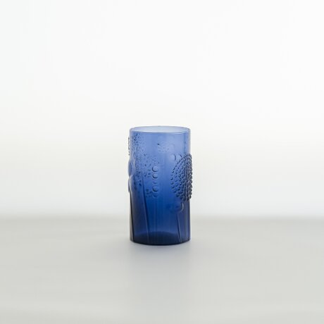 Flora｜glass｜tumbler φ6.5cm｜blueの画像