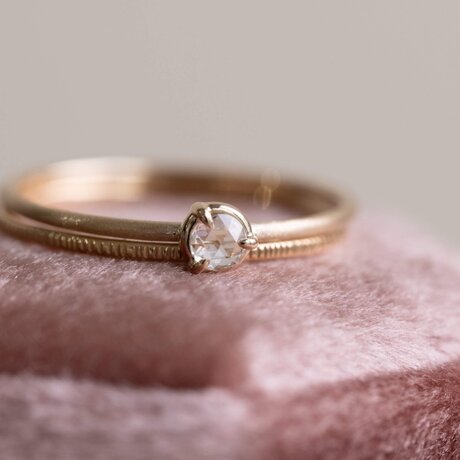 Rose cut Diamond Ringの画像