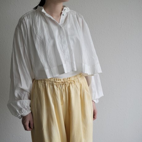【new】enrica cotton blouse / NATURALの画像