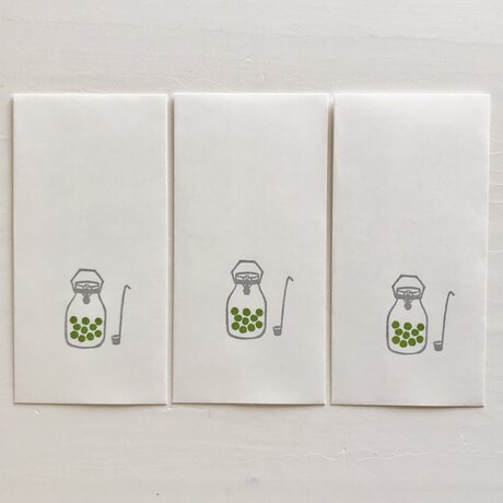 封筒3枚セット「梅シロップ」