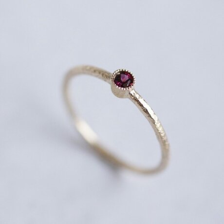 Garnet birthstone ring [R050K10RG]の画像