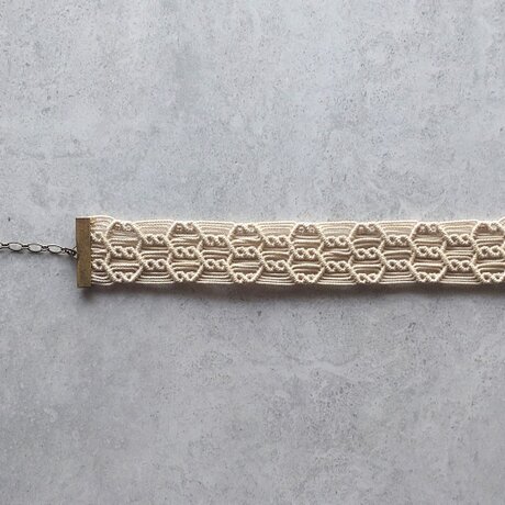 ブレスレットフェンスW マクラメレース アジャスター