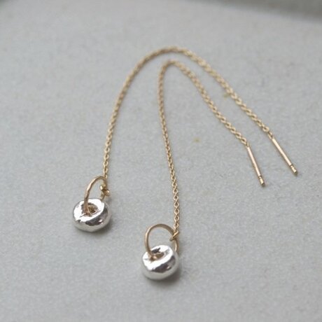 shizuku Pierced earrings (SV/ K10)の画像