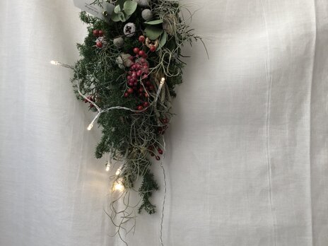 ライトを灯すクリスマス①の画像