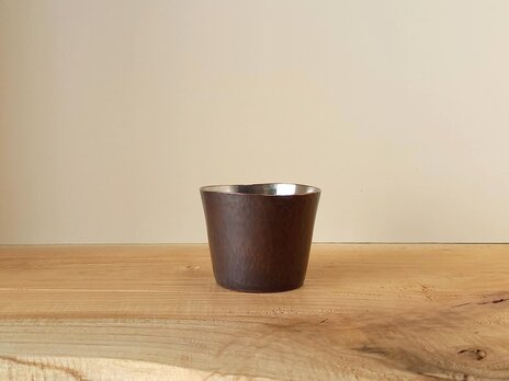 【 iichi 期間限定モデル 】銅製 ちょい飲みグラス 錫引き　＃１の画像