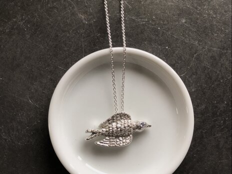 旅の鳥ネックレス・タンザナイト／silver