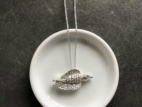 旅の鳥ネックレス・タンザナイト／silver