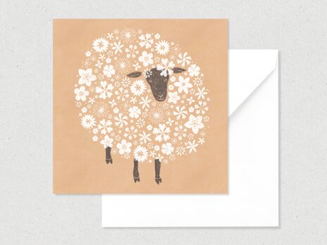Fluffy メッセージカード / Sheepの画像