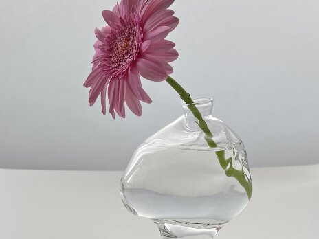 「breathing」　ガラスの一輪挿し　花瓶　フラワーベースの画像
