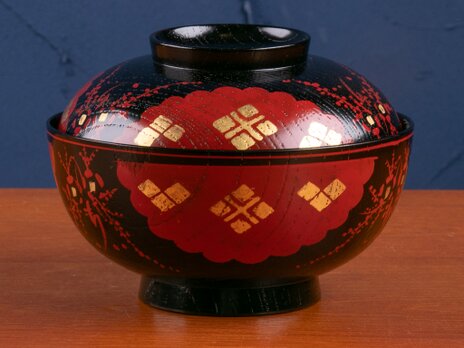 輪島塗 秀衡 有職菱文様 煮物椀 E1112