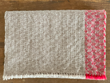 手織りマフラー【ラムウール100%】