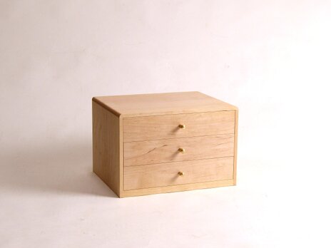 A5サイズの引き出し 3段 イタヤカエデ