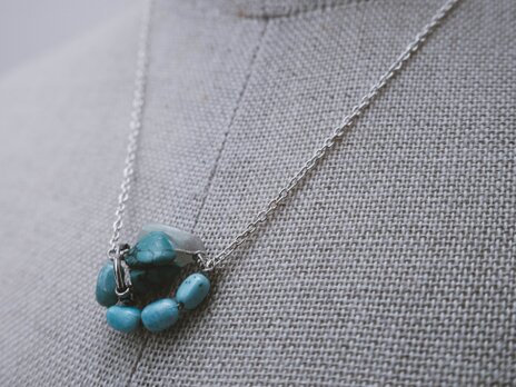 mineral necklace(ターコイズ）の画像