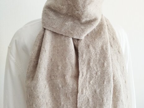ハック織りマフラー