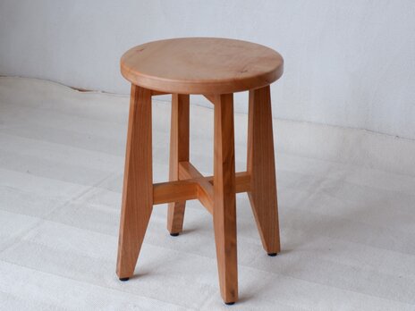 《現品》楓の丸座のスツール　の画像
