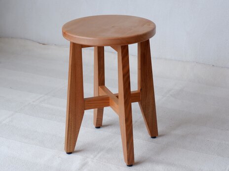 《現品》楓の丸座のスツール　の画像