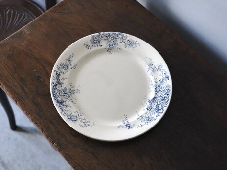 SALINS BIJOU サラン ロカイユ 大皿 平皿 φ27.8cm フランス アンティーク 0502307