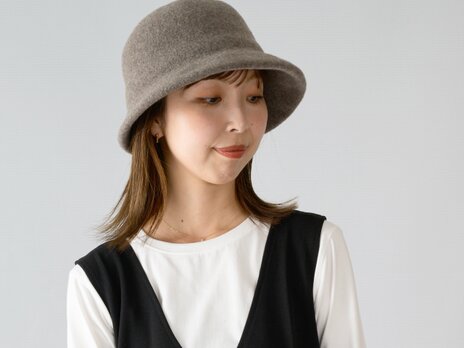 Berta2 ベルタ ウールクロッシェ YOKOI BERET モカ [YO-BR024-MO]
