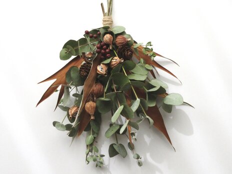 ユーカリ月桃のスワッグ