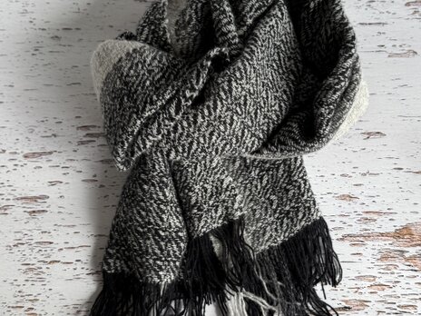 羊毛マフラー　スノーフレーク