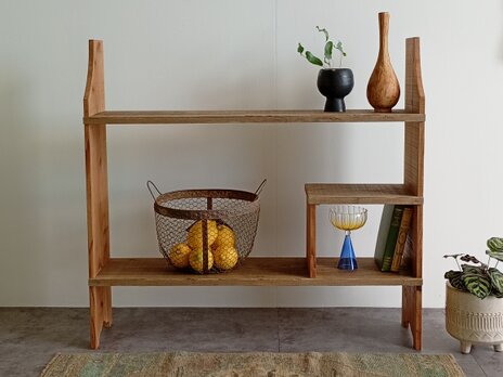 1点物『 Écru Shelf  』アンティークシェルフ  チェスト ディスプレイ キャビネット 什器