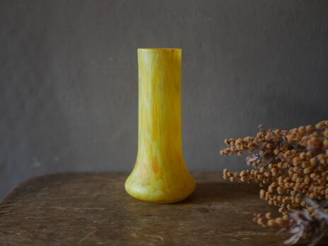 ミモザカラー　フラワーベース　花器　花瓶　フランスアンティーク　ブロカントのある暮らし