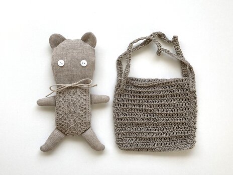 ちびくま＋ばっぐ（ナチュラル）