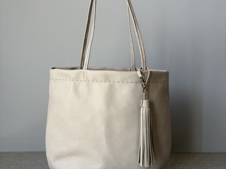 馬革　balloon tote bag