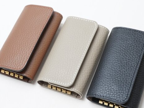 【本革】キーケース｜カードも入る4連フック｜父の日ギフト｜SILURU
