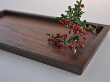 受注製作　ブラックウォルナットのトレイ