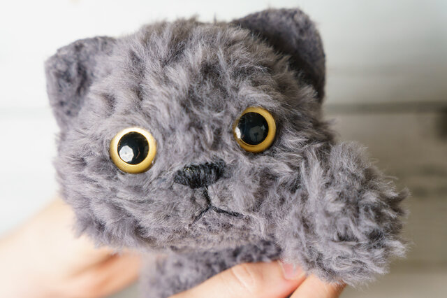 癒されネコのあみぐるみ・エキゾチックショートヘアの茶太郎