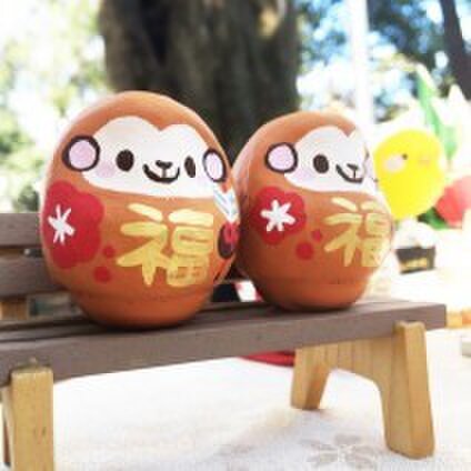 風水だるま＊緑(健康運UP)【Sサイズ】 | iichi 日々の暮らしを心地よく