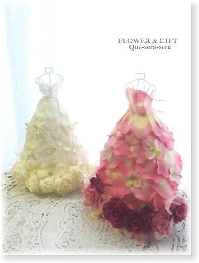 NO70 アーティフィシャルフラワー ギフト ミニドレス（ピンク