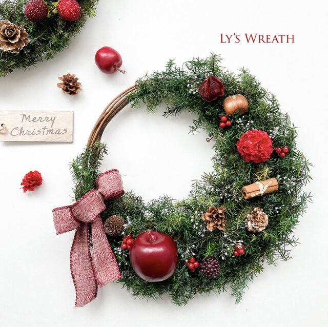 針葉樹とヒムロスギのクリスマススワッグ | iichi 日々の暮らしを