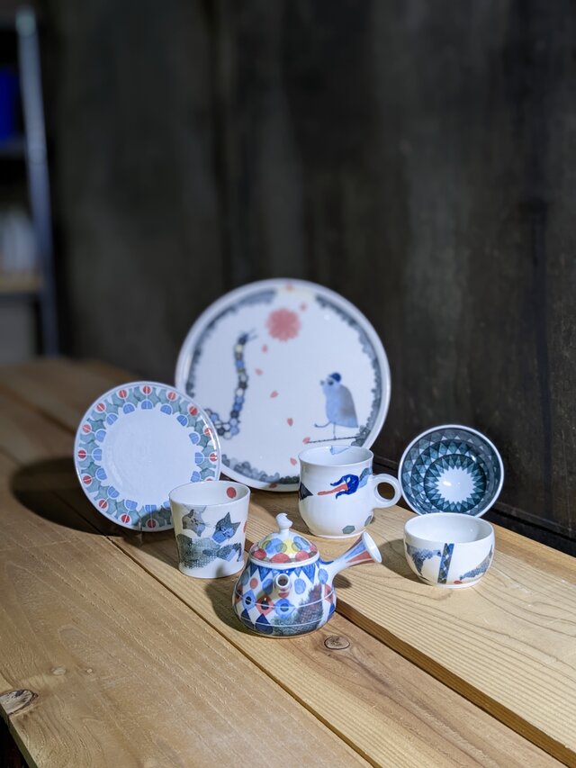 フランスツコレクション　鳥シリーズ皿 6号皿 染付瓔珞紋花鳥 SK-041-P – SEIKOU ONLINE