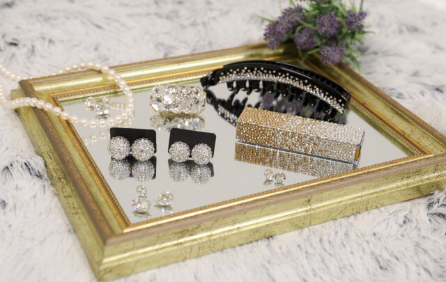 スワロフスキー・クリスタルデコ:シャンパングラス《シングル