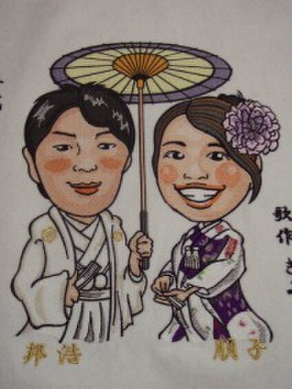 ♥物語あるウェルカムボード、ギフト★似顔絵　肖像画//絵画タイプ

♥ 切り絵 似顔絵 ウェルカムボード 【S様オーダー作品紹介】 | 恩